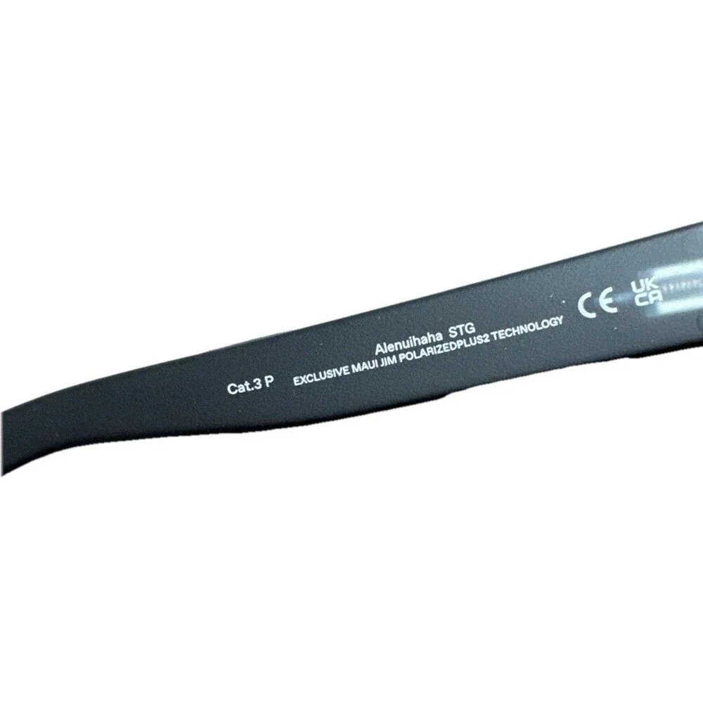 Maui Jim Alenuihaha MJ0839S 001 Polarized Sunglasses Grey /Black Gray Stripe L - Picture 6 of 7